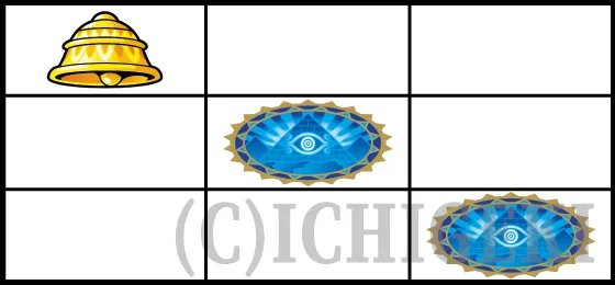 ベルピラミッド図柄ベル停止時