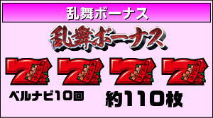 パチスロ 花伝の乱舞ボーナス