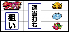 パチスロ1000ちゃんの右リールの上段にベルが停止した際の打ち方
