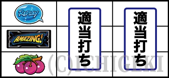 スマート沖スロ　アメイジングライブの左リールチェリー停止時の打ち方