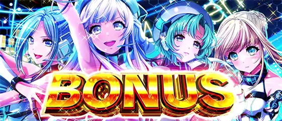 L D4DJ Pachi-Slot Mixのボーナス確定画面