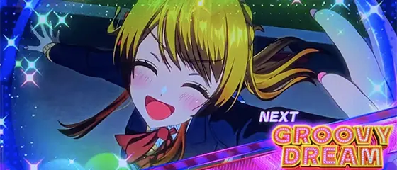 L D4DJ Pachi-Slot Mixのエンディング終了時の画面