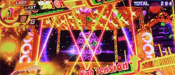 L D4DJ Pachi-Slot Mixのエクストラ消化中の画面