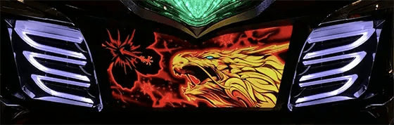 スマート沖スロ ドラゴンハナハナ～閃光～の設定示唆 フェザーランプ