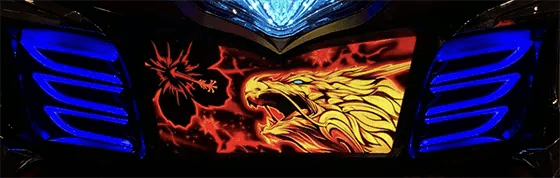 スマート沖スロ ドラゴンハナハナ～閃光～のフェザーランプ 青