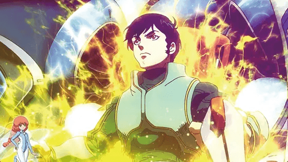 スマスロ 聖戦士ダンバインのショウが黄オーラに包まれている画像