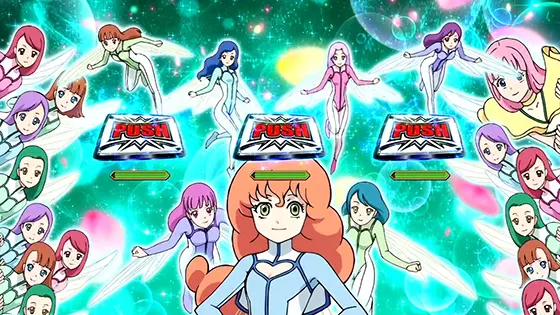 スマスロ 聖戦士ダンバインのダンバインラッシュ中精霊プッシュ演出の画像