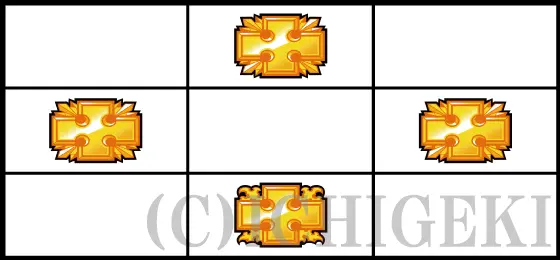Lパチスロ 炎炎ノ消防隊の十字目変換の停止型