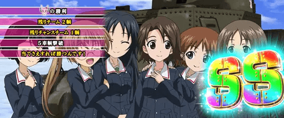 Lパチスロガールズ&パンツァー 最終章の報酬ランク「SSランク」