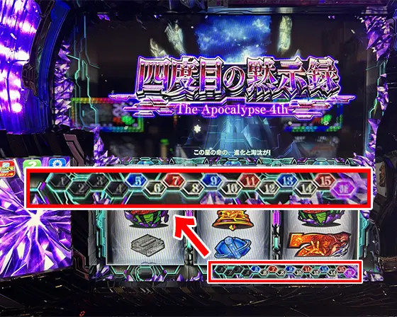 スマスロ ギルティクラウン2の四度目の黙示録ストック保持示唆セリフ「茎道」
