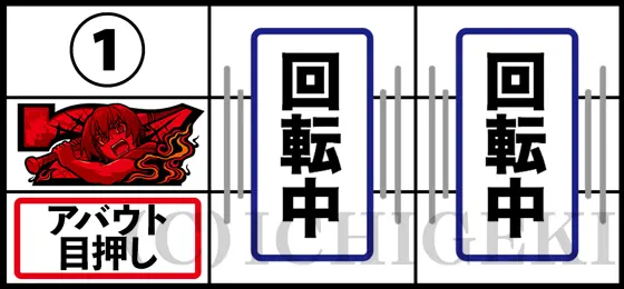 L ひぐらしのなく頃に 業の左リール枠内に赤7狙い