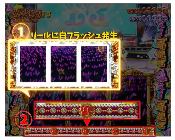 スマスロ アイドルマスター ミリオンライブ！ ネクストプロローグのボーナス中のインターフェース