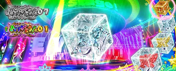 スマスロ アイドルマスター ミリオンライブ！ ネクストプロローグの特殊キューブが後ろにある状態