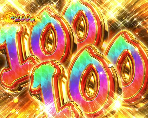 スマスロ からくりサーカスの+100枚乗せと+100枚上乗せ発生時の画面