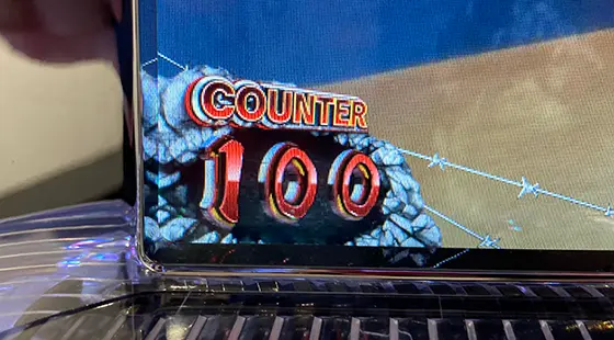パチスロ ケンガンアシュラのカウンター色が変化