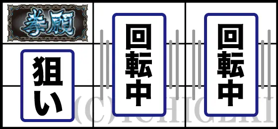 パチスロ ケンガンアシュラの左リールにBAR狙い手順