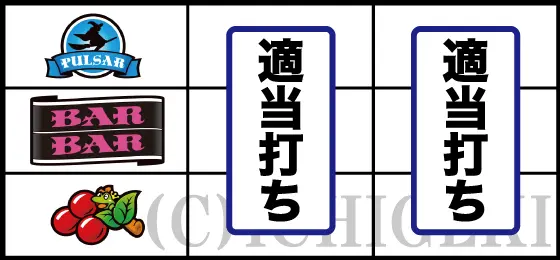 スマスロキングパルサーのチェリー停止時の打ち方手順