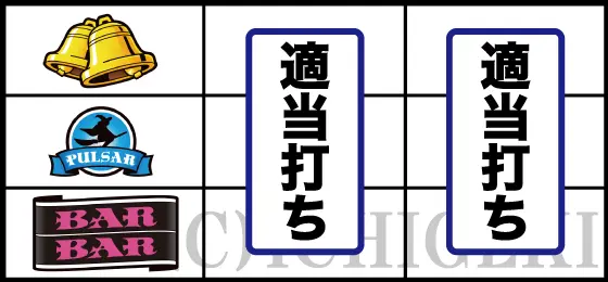 スマスロキングパルサーの下段BAR停止時の打ち方手順