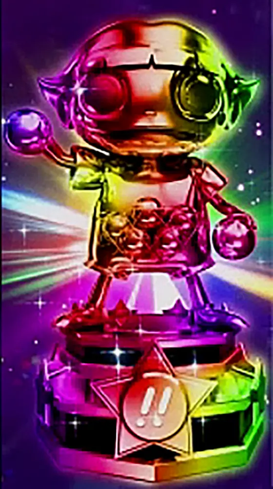 L 仮面ライダー 7RIDERSの玉ちゃんトロフィー レインボー