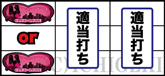 Lラブ嬢3～Wご指名はいかがですか?～のハート図柄が上段 or 下段停止時の打ち方