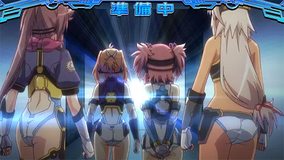 防空少女ラブキューレ２～極限の共鳴～のART準備中の画面