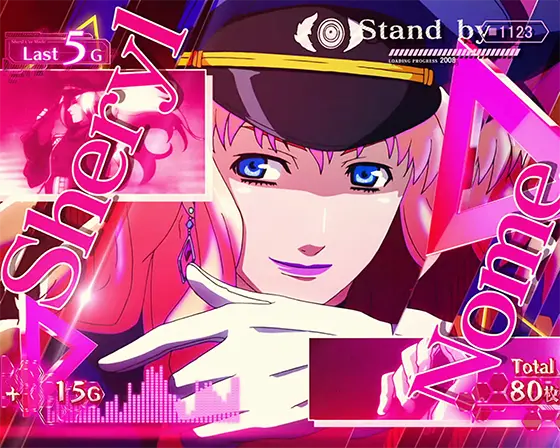Lパチスロ マクロスフロンティア4のトライアングルチャンス「シェリルライブ」