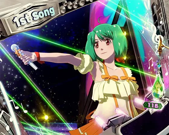 Lパチスロ マクロスフロンティア4の歌前兆「ランカ」