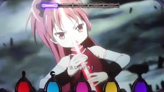 スマスロ劇場版 魔法少女まどか☆マギカ[前編]始まりの物語／[後編]永遠の物語f-フォルテ-の舞台装置の魔女【ワルプルギスの夜】 演出や法則(舞台装置の魔女先制ルート_2)