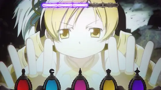 スマスロ劇場版 魔法少女まどか☆マギカ[前編]始まりの物語／[後編]永遠の物語f-フォルテ-の舞台装置の魔女【ワルプルギスの夜】 演出や法則(舞台装置の魔女先制ルート_3)