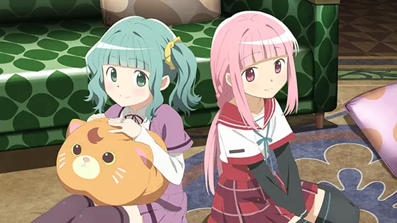 スマスロ マギアレコード 魔法少女まどか☆マギカ外伝の終了画面「いろは＆さな」