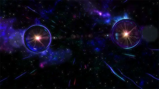 スマスロ マギアレコード 魔法少女まどか☆マギカ外伝のエンブリオイヴ中のブラックホール演出（通常パターン）