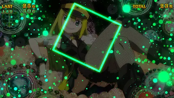 スマスロ マギアレコード 魔法少女まどか☆マギカ外伝のアリナミュージアム中のアリナキューブ演出（ステップアップ1）