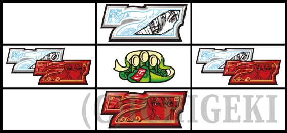 L麻雀物語の7がひし形に止まる停止型