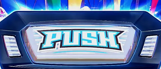 スマスロモンキーターンⅤのAT「SGラッシュ」準備中 PUSHボタン:デカ