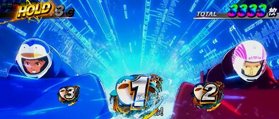 スマスロモンキーターンⅤの女子王座決定戦 押し順ナビ:白