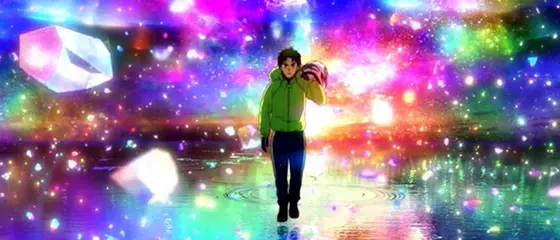 モンキーターン スマスロの優出モード 背景:虹