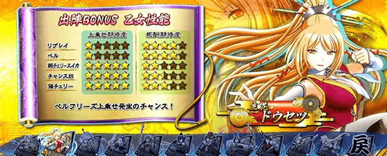 L戦国乙女4 戦乱に閃く炯眼の軍師の上乗せ性能:ドウセツ