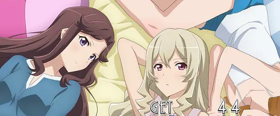 L少女☆歌劇 レヴュースタァライト -The SLOT-のRB終了画面（真矢・クロディーヌ・なな）