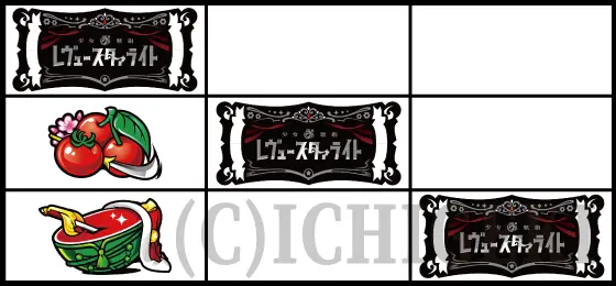 L少女☆歌劇 レヴュースタァライト -The SLOT-の中段チェリーの配当