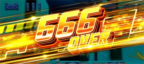スロット ソードアート・オンラインのAT中の666枚OVER獲得画面