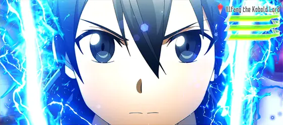 スロット ソードアート・オンラインのカットイン「キリト」