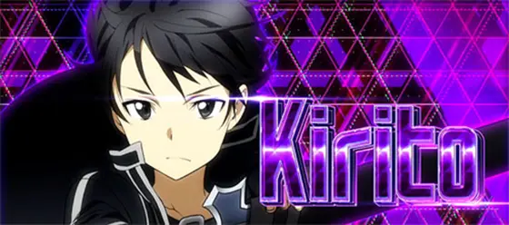 スロット ソードアート・オンラインのキャラ上乗せ「キリト」画面