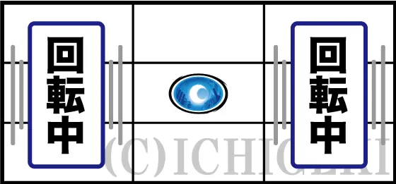 忍魂参 ～奥義皆伝ノ章～の通常時の中押し中段リプレイ
