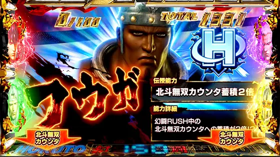スマスロ真・北斗無双の伝授キャラ「フウガ」
