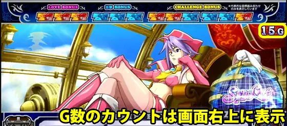 Sky Loveの規定G数による抽選