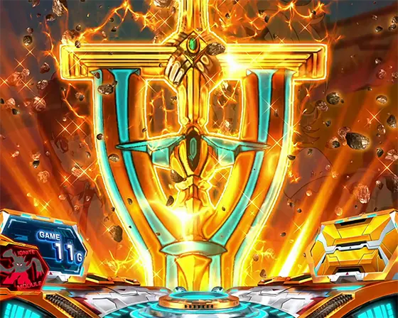 Lパチスロ戦姫絶唱シンフォギア 正義の歌の通常時のデュランダル保留出現