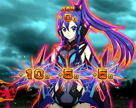 Lパチスロ戦姫絶唱シンフォギア 正義の歌の上乗せ内容画面