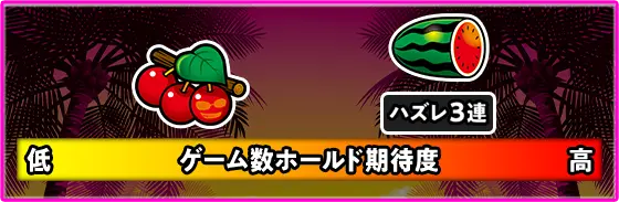 てぃだどんどんのゲーム数ホールド抽選の説明画像