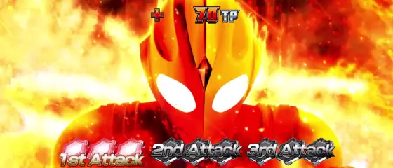 L ウルトラマンティガのタイプチェンジインパクト中画面