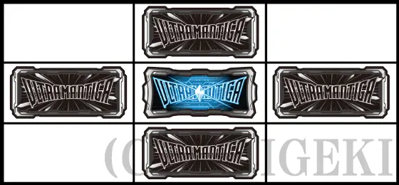 L ウルトラマンティガのBAR十字揃い